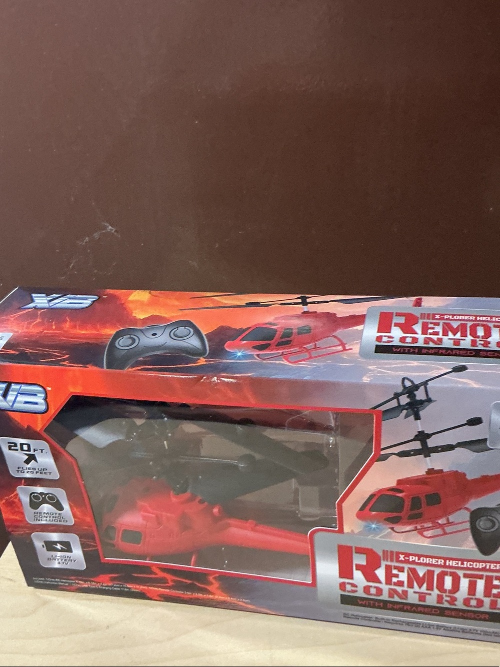 Remote Control Kids Helicopter Toy - Red nwb